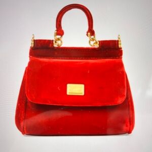 Dolce & Gabbana Mini Velvet Sicily Bag